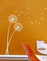 Dandelion Wall Stencil - WALL ART STENCIL instead of Decals - Easy to Use Wall S - $25.00