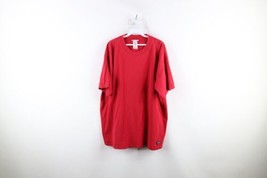 Vintage 90s USA Olympics Mens 2XL Distressed Spell Out Short Sleeve T-Shirt Red - £23.32 GBP