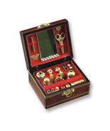 Dollhouse Fancy Jewelry Box 1.456/6 Reutter Nostalgia Girls Filled Miniature 1:1 - £22.12 GBP