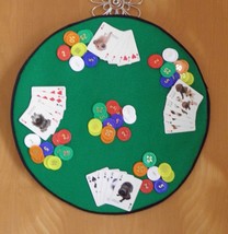 Hand Made One of A Kind Poker Wall Hanging - £59.26 GBP
