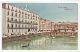 Hotel Italie Florence Firenze Italy postcard - £5.13 GBP