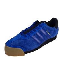  adidas Originals SAMOA C75452 Athletic Blue Mens Shoes Suede Sneakers SZ 8.5 - £55.95 GBP