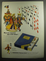 1952 Congress Playing Cards Ad - Have you inspected your cards lately? - £14.86 GBP