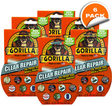 Gorilla Glue 1.88 in. x 9 yds. Clear Repair Tape (6-Pack) - £36.28 GBP