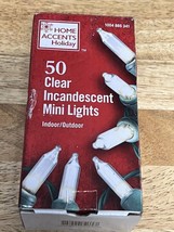 Home Accents Holiday 50 (Clear) Incandescent Mini Lights - £5.89 GBP