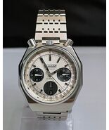 CITIZEN 67-9356 Bullhead Panda Flyback Chronograph 4-901223 Challenge Timer - $1,262.10 CAD