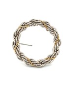 Tiffany &amp; Co Estate Circle Wreath Brooch 18k G + Silver TIF644 - €330,53 EUR
