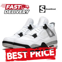 Sneakers Jumpman Basketball 4, 4s - White Cement (SneakStreet) - $89.00