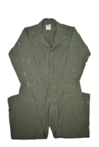 Vintage US Army Coveralls Mens L Sateen Cotton Type 1 Military Jumpsuit - £37.17 GBP