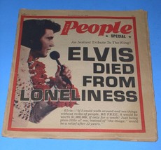 Elvis Presley Modern People Magazine Newspaper Vintage 1977 Death News - $12.99