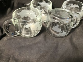 4 Nestles Glass Tea or Chocolate Cups Globes - £12.89 GBP