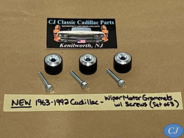 NEW 1963-1992 CADILLAC WIPER MOTOR GROMMETS WITH MOUNTING SCREWS - $28.70