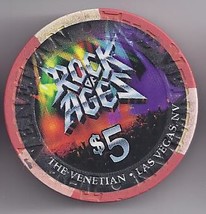 ROCK OF AGES  $5 Venetian Hotel Las Vegas Casino Chip - £8.75 GBP