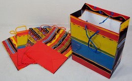 Festive Party Gift Bag Set, 5 Re-usable Bags For Birthdays & Other Occasions - £6.15 GBP