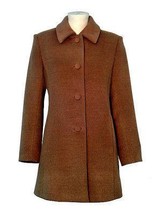 Brown coat made of babyalpaca wool, outerwear - £287.71 GBP