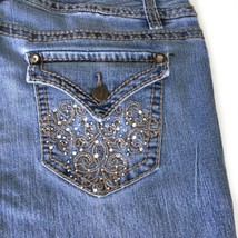 Nine West  Women&#39;s Embellished Ankle Jean Size 12 Mid Rise Contrasting S... - £18.15 GBP