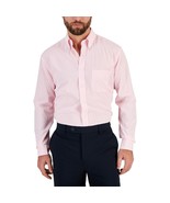 Club Room Men&#39;s Regular Fit Traveler Dress Shirt Pink B4HP - $17.97 CAD