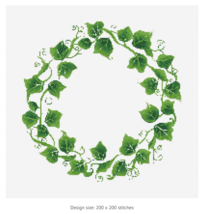 Ivy Leaves in a Spiral Plants Cross Stitch PDF Design Pattern Keeper Com... - $6.00