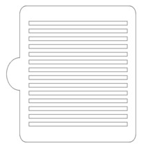 Notebook Paper Pattern Stencil for Cookies or Cakes USA Made LS9080 - $91.95 MXN