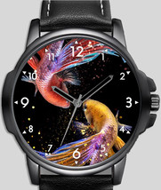 Betta Fish Art Stylish Rare Quality Wrist Watch UK Seller - £42.70 GBP