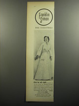 1952 Franklin Simon Bramley Boudoir wrap by Raymond Ad - Charm her with Challis - $18.49