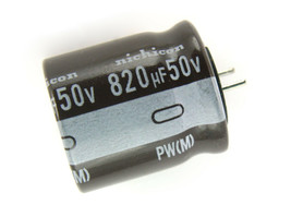 4pcs Nichicon PW 820uF 50v 105C Radial Electrolytic Capacitor Low Impedance - $8.75