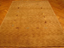 Earth Tones Modern 5x8 Handmade Carpet - £382.01 GBP