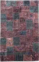 IVmproved Durability Antique 6x9 Patchwork Area Rug - £640.89 GBP