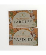 2 Pack Yardley London Soap Bars Sensitive Skin Shea Buttermilk 4 Oz Each - $10.99