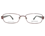 Genesis Gafas Monturas G5027 210 BROWN Rojo Rectangular Completo Borde 5... - $55.57