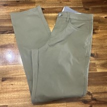 Weatherproof Vintage Men’s Green Stretch Canvas Flat Front Utility Pants 32x30 - £14.70 GBP