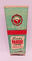 VTG PARODI Cigars Matchbook Cover Advertising toscano style seal perfection - $3.99