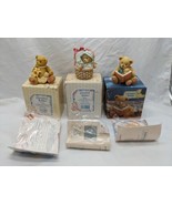 Lot Of (3) Cherished Teddies Lily Abigail And The Book Of Teddies - $402.18 MXN