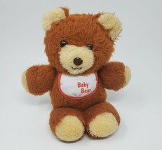Vintage 1984 Fisher Price Baby Brown Teddy Bear # 970 Stuffed Animal Plush Toy - £43.97 GBP