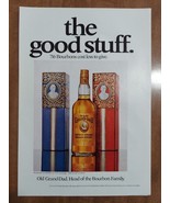 Old Grand Dad 1970 Vintage Print Ad Straight Bourbon Bottle Red Or Blue ... - €7,70 EUR