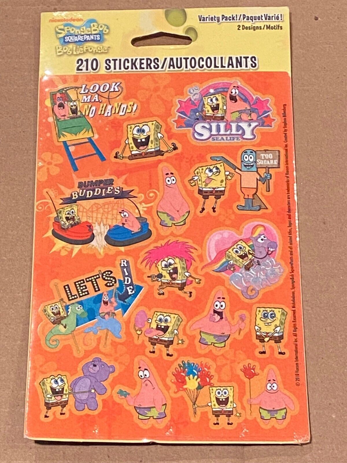 Primary image for American Greetings SpongeBob Stickers 210 Stickers *NEW/SEALED* p1