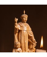 Saint Vincent Ferrer Wooden Catholic Icon Saint Statue Religious Icon Ha... - £54.80 GBP