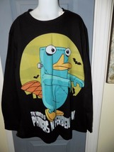 Old Navy Phineas N Ferb The Monsters Of Ferbenstein LS Black Shirt Size L Youth - £15.75 GBP