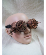 Funky Bronze Steampunk Goggles Spiked Cogs Gears Adventurer Spikes Mad S... - $25.20 CAD