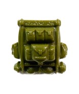 GI JOE 3 3/4 1987 Tunnel Rat Green Backpack Accessory 3.75&quot;  Figures 80s - $4.99