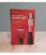 Rabbit Aerate & Preserve Wine Set Super Aerator  Wine Champagne Sealer NEW - $8.63