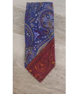 Robert Talbert Steven Fold Pasley Neck Tie Hand Sewen Silk 60inch - $61.70