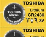 Toshiba CR2430 3 Volt Lithium Coin Battery (4 Batteries) - £6.01 GBP