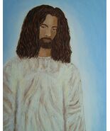 Painting Jesus Original Signed Art Christ Religious Icon Christian Chris... - $21.29