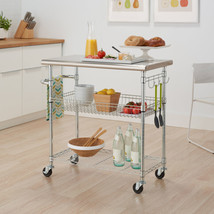 TRINITY EcoStorage® Stainless Steel Kitchen Cart - $139.99