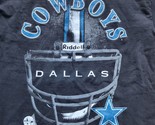 NFL Dallas Cowboys Football Helmet Vintage 90s 1996 Riddell Crew Shirt L... - £21.66 GBP