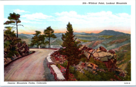 Wildcat Point Lariat Trail on the Road to Lookout Mountain Colorado Postcard - £16.72 GBP
