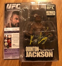 UFC MMA Quinton Rampage Jackson Signed Auto Action Figure JSA COA PHOTO ... - £116.84 GBP