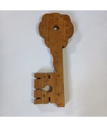 Wooden Key Hook Holder Handcrafted Key Shape Primitive Rustic Country Co... - $254.61 MXN