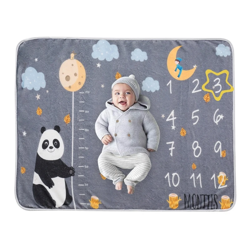 Play 97BE 1 Set Baby Monthly Record Growth Milestone Blanket Newborn Photography - £29.46 GBP